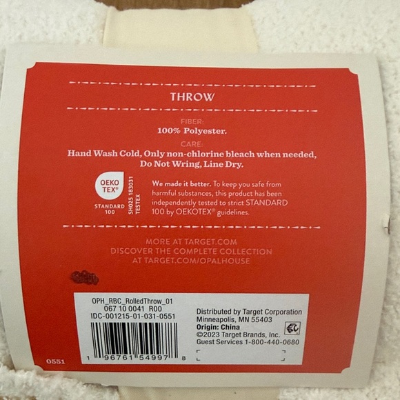 Opalhouse Cream Textured Throw - Picture 4 of 5